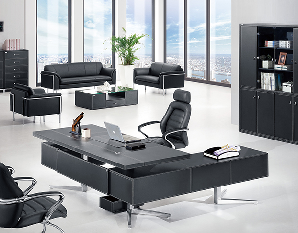 皮制办公桌 TBS358