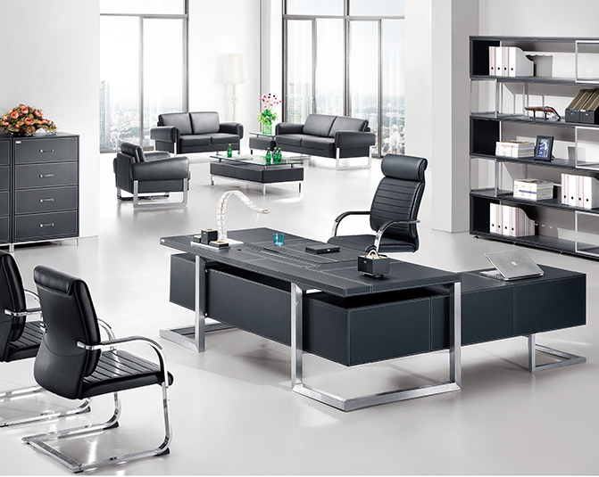 皮制办公桌 TBS366