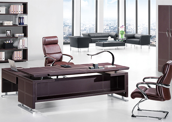 皮制办公桌 TBS368