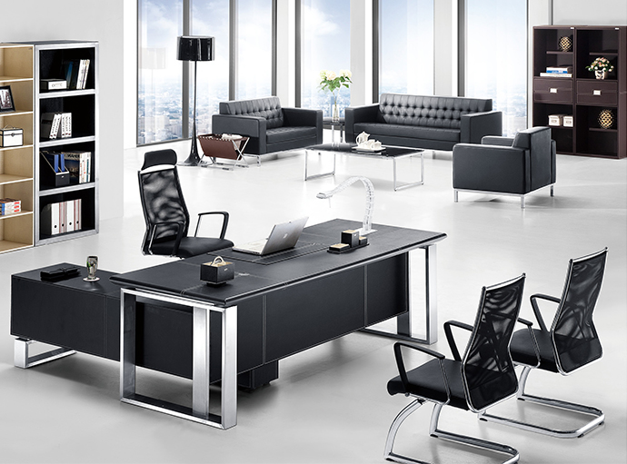 皮制办公桌 TBS359