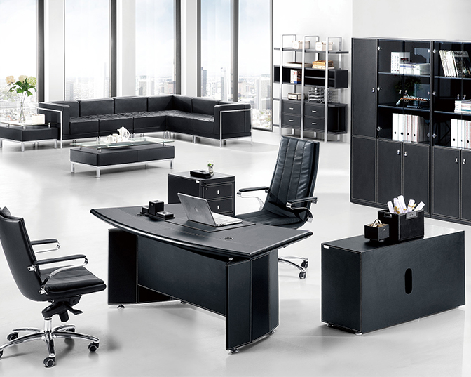 皮制办公桌 TBS365